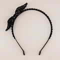 The Little Miss Crystal Bow Designer Girls Headband.