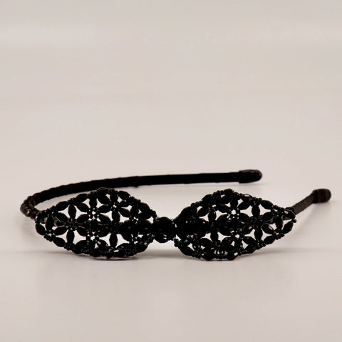 The Little Miss Crystal Bow Designer Girls Headband.