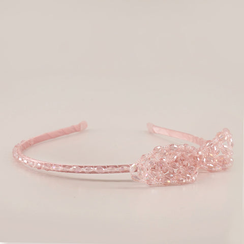 The Little Miss Crystal Bow Designer Girls Headband.