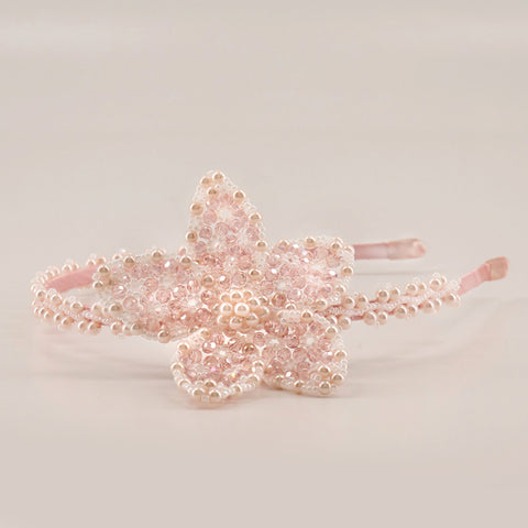 The Luxury Ettie Pearl Flower Designer Girls Headband.