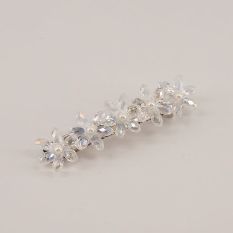 The Lyon Crystal Flower Designer Hair Clip.