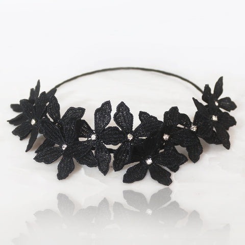 The Midnight Fairy Diamante Designer Hair Garland.