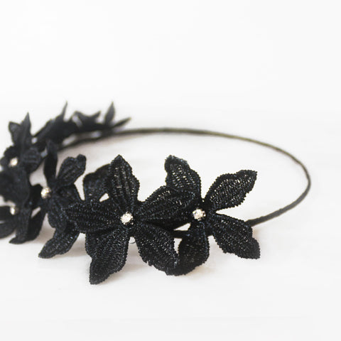 The Midnight Fairy Diamante Designer Hair Garland.