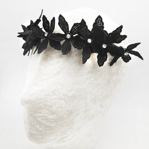 The Midnight Fairy Diamante Designer Hair Garland.