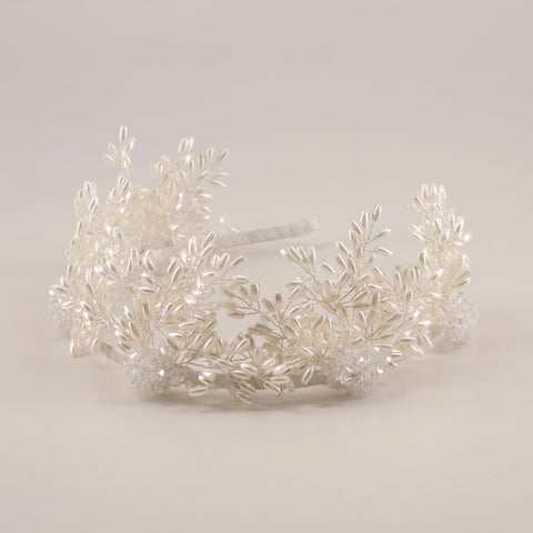 The Milena Pearl Crown Headband.