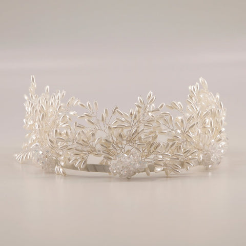 The Milena Pearl Crown Headband.