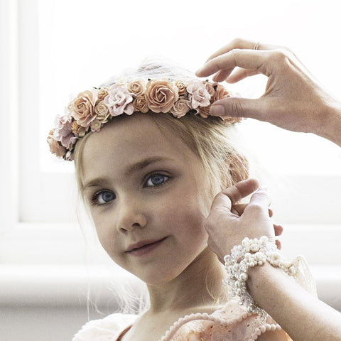 Flower girl crown cute