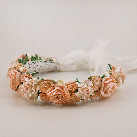 The Rose Bud Luxury Hair Wreath Garland.