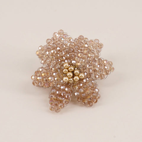 The Sabrina Crystal Flower Luxury Ring.