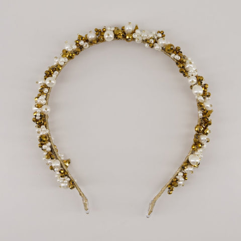 Designer Gold Flower Girl Accessories | Sienna Likes To Party 