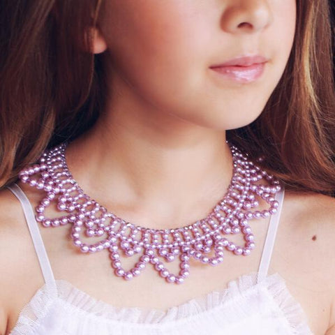 The Sadira Purple Kids Designer Necklace.