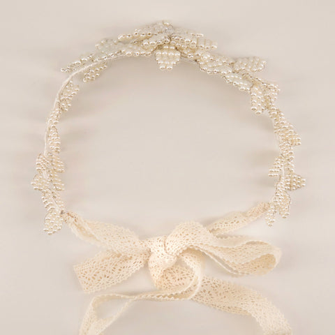 The Snowflake Pearl Designer Hair Garland.