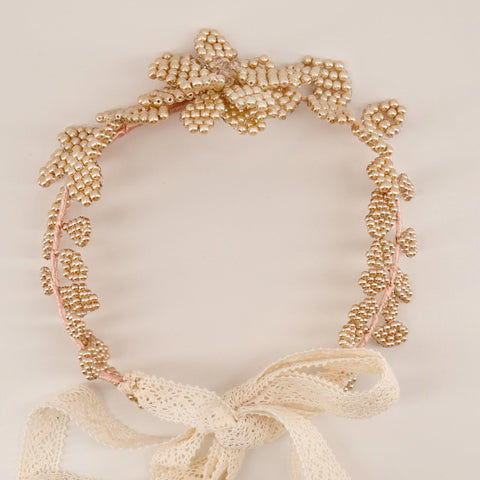 The Snowflake Pearl Luxury Hair Garland.