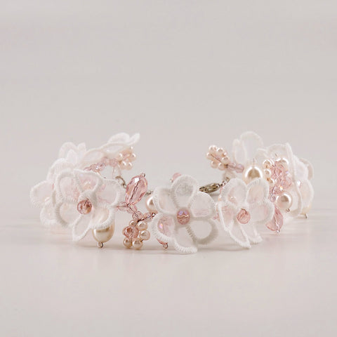 The Summer Dream Lace and Pearl Designer Necklace.