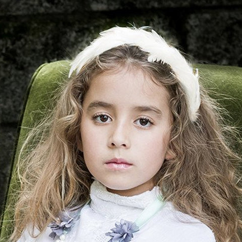 Luxury Girls handmade white hair accessories