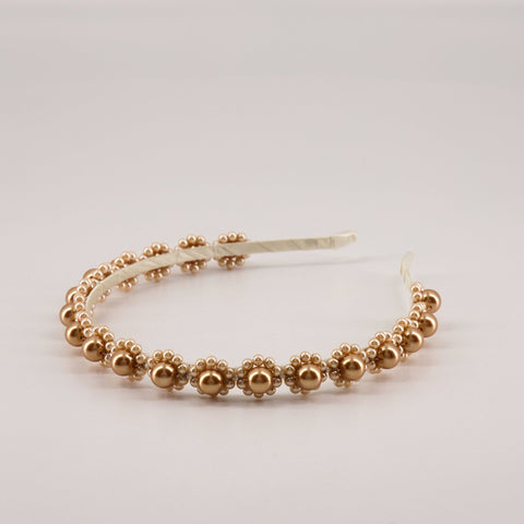 Designer Gold Pearl Hair Accessories | Sienna Likes To Party 