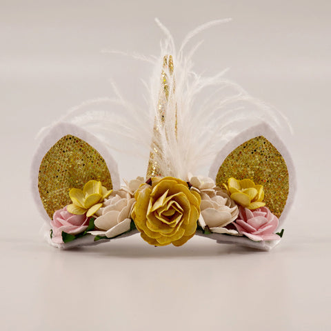 The Unicorns and Dreams Designer Girls Elastic Headband.