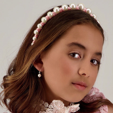 The Vida Pearl Girls Crown Headband.