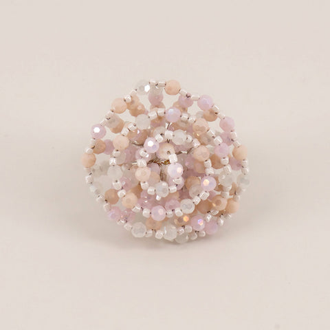 The Wild Rose Crystal Designer Ring.